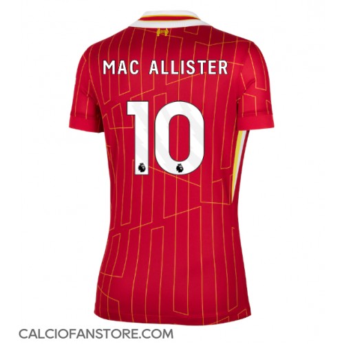 Maglia Calcio Liverpool Alexis Mac Allister #10 Prima Divisa Donna 2024-25 Manica Corta